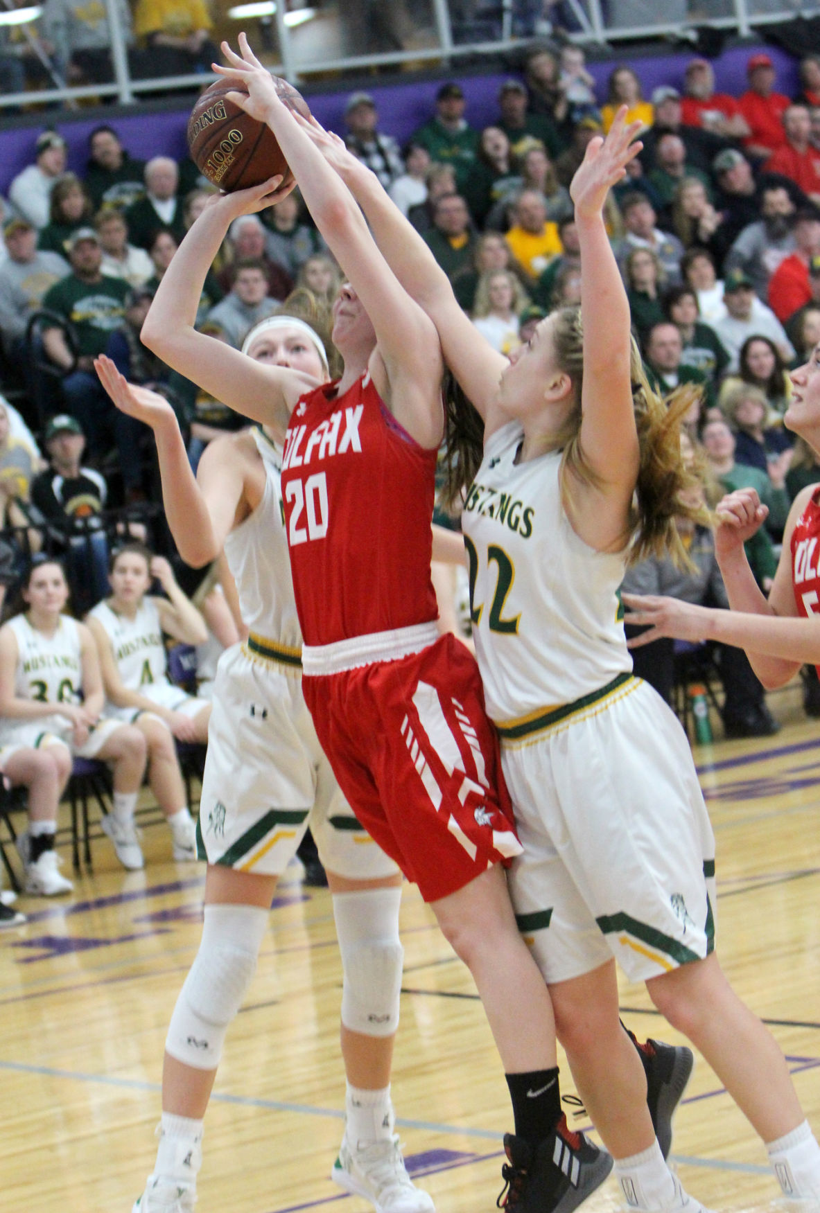 Colfax vs Melrose-Mindoro girls basketball 3-2-19
